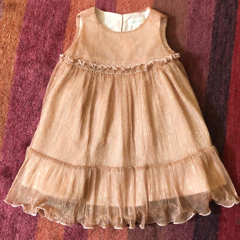 Empire Waisted Rose Gold Dress
